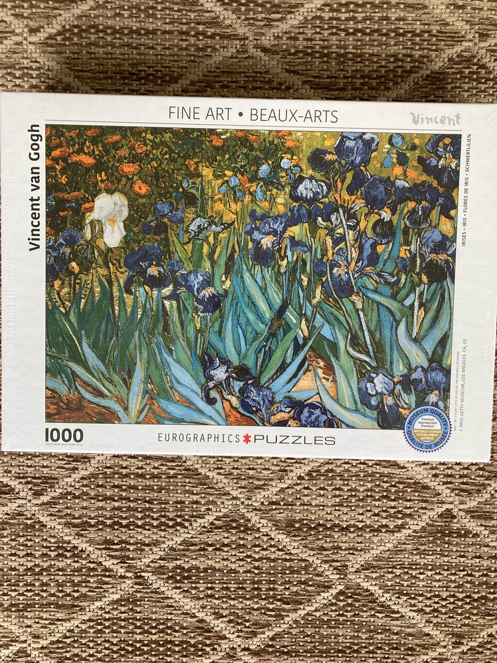 Eurographics “Irises” by Vincent Van Gogh 1000 piece puzzle